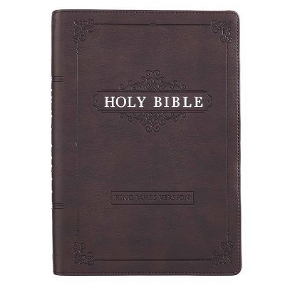 KJV Bible Giant Print Full Size Black - Large Print (Leather Bound)