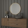 Emma and Oliver Wall Mounted Mirror with Iron Frame, Silver Backing and Shatterproof Glass for Entryways, Bathrooms and More - 4 of 4