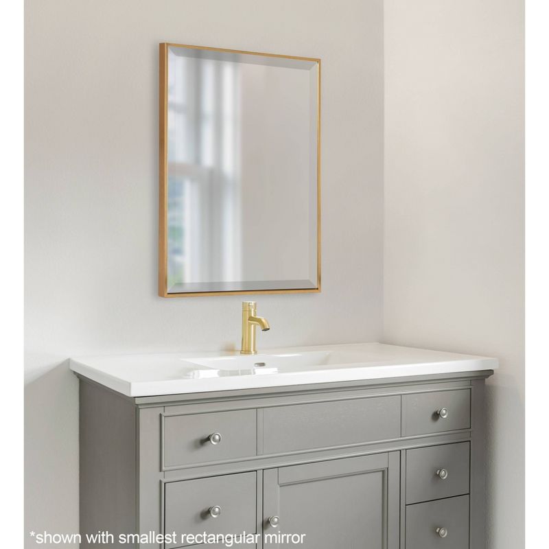 22.75&#34; x 28.75&#34; Rhodes Framed Wall Mirror Gold - Kate and Laurel, 6 of 8