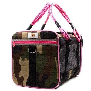 Buddy's Best Airline Approved Pet Carrier - Ventilated Mesh, Waterproof Base - 1 of 4