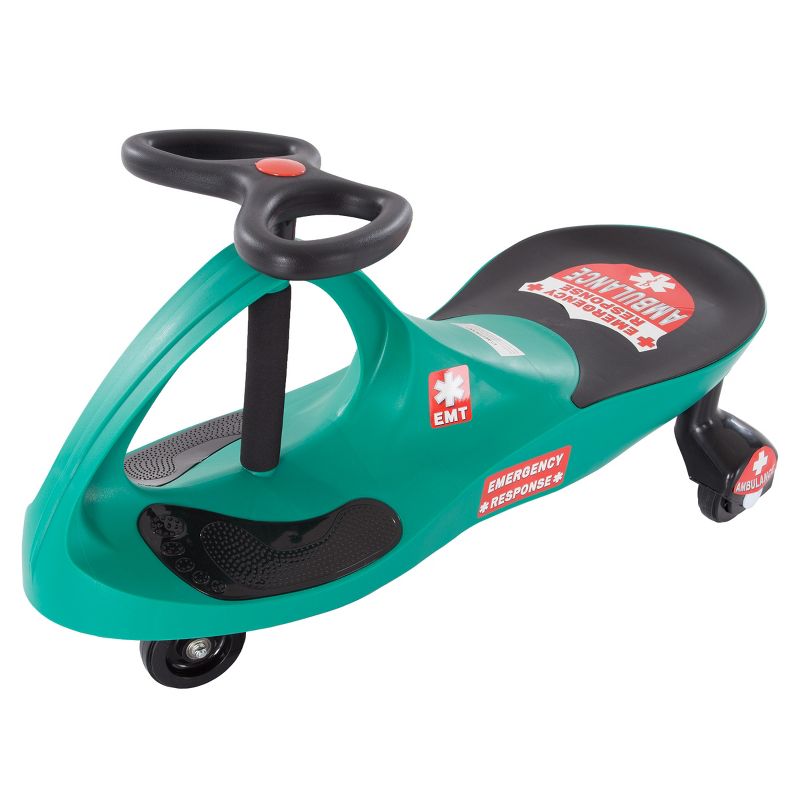 Toy Time Ambulance Wiggle Car Ride-On Toy - Green, 4 of 11