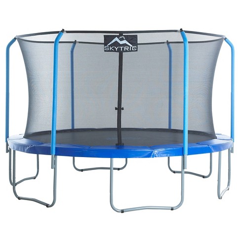 SKYTRIC Trampoline with Top Ring Enclosure System Equipped with The Easy Assemble Feature 