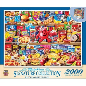 MasterPieces 2000 Piece Jigsaw Puzzle - Kids' Favorite Foods - 39"x27" - 1 of 4