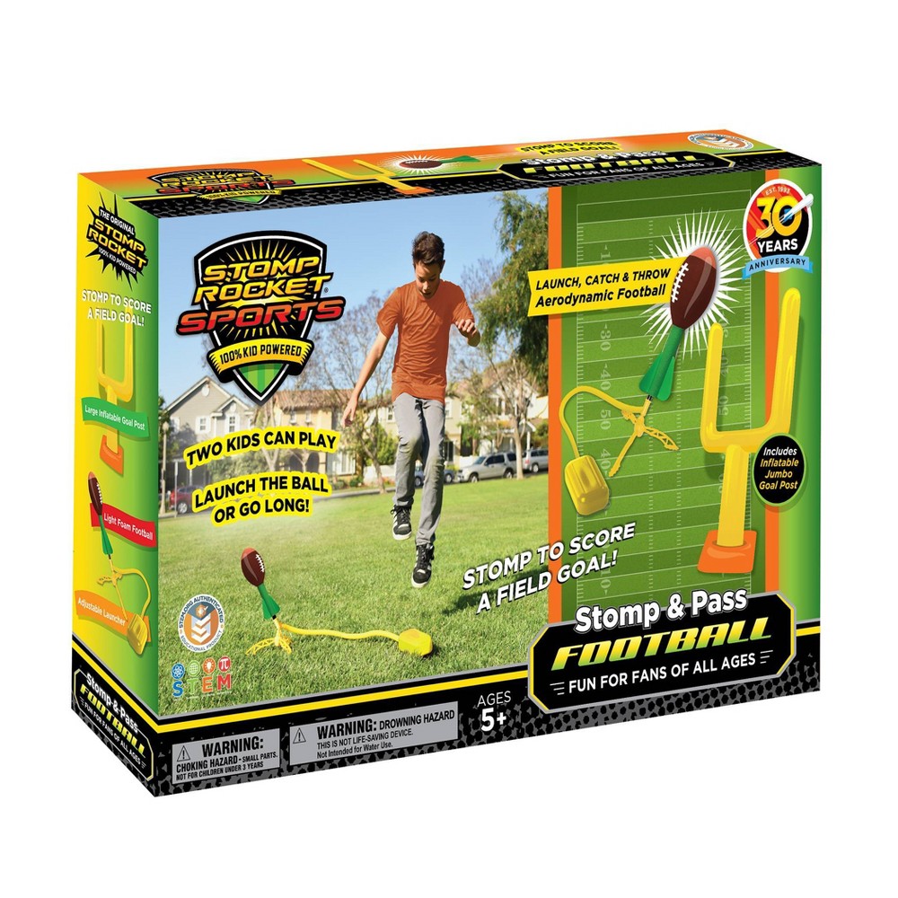 Stomp Rocket Stomp & Pass Toy Football Set