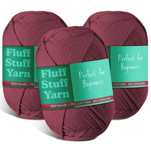 Hearth & Harbor Soft Yarn for Crocheting - Crochet & Knitting Yarn, 250 Yards Amigurumi Yarn, Cotton-Nylon Blend, Worsted Weight Yarn 4 - 1 of 4
