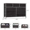 10 Drawer Dresser, TV Stand Entertainment Center Fabric Storage Dressers Drawers For Bedroom, Hallway, Closets, Steel Frame, Wood Top - 3 of 4