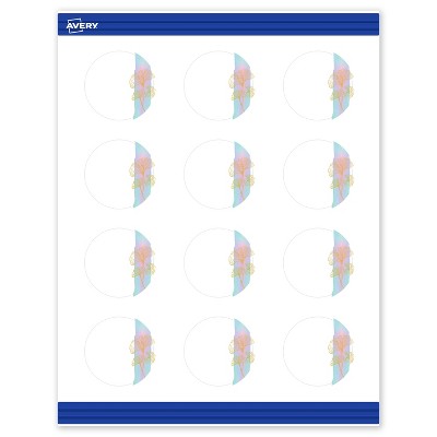 Avery Round Business Cards, Floral Design, 2" Diameter, 120 Total