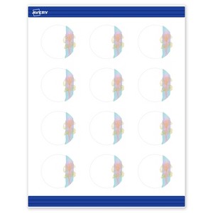 Avery Round Business Cards, Floral Design, 2" Diameter, 120 Total - 1 of 4