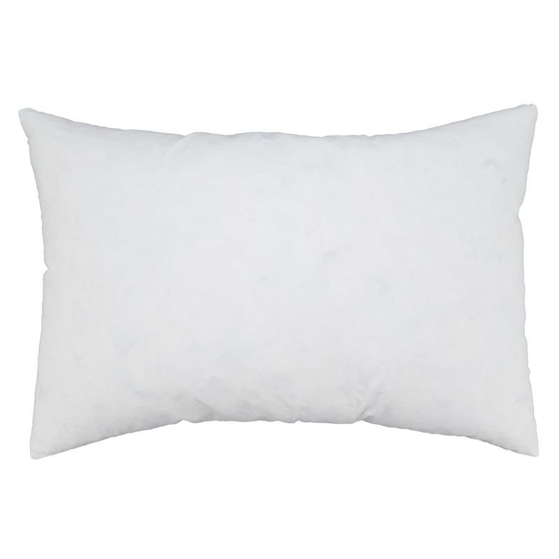 Saro Lifestyle Down Feather Cotton Pillow Insert, 1 of 3