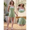 INSPIRE CHIC Women's Casual Sleeveless Scoop Neck Adjustable Spaghetti Strap Shorts Jumpsuits - 2 of 4