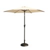VisioGear Patio Umbrella with Round Resin Umbrella Base, Market Umbrella with Push Button Tilt and Crank lift , 21.26*26.38*4.72 - 2 of 4