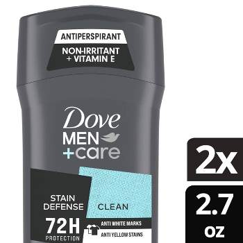 Dove Men+Care Stain Defense Clean Deodorant - 2.7oz/2ct