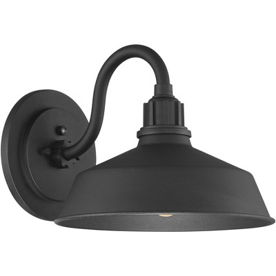 Black Iron 10.5" Rustic Barn Outdoor Wall Light
