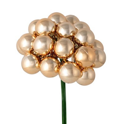 Vickerman 1" x 24" Shiny Ball Ornament Christmas Pick
