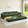 NicBex Couches for Living Room L shape Modular Sectional Sofa Left Sofa Seat Corduroy Upholstered Compressed Sofa Couch Unfold Into a Bed - 3 of 4