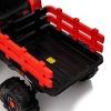 TopComfy Baby Walkers Kids Ride On Tractor With Trailer Kids Toy Two Point Safety Belt Six Wheels for Girls and Boys, Red, 31.5"*19.49"*13.78" - 4 of 4