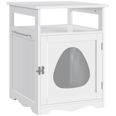 Yaheetech Decorative Cat Litter Box Enclosure - White : Target