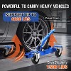 Mechanical Car Wheel Dolly Jack Set of 2, Heavy Duty 3000 Lbs Car Skates, Vehicle Jack with Ratcheting Foot Pedal for Tire Auto Repair Moving - 3 of 4