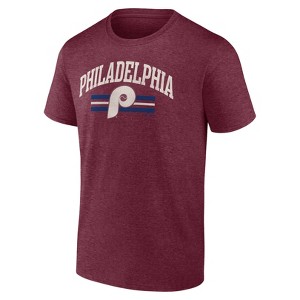 MLB Philadelphia Phillies Men's Bi-Blend Short Sleeve T-Shirt - 1 of 3