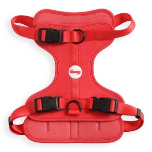 THE LICKER STORE Arlo Adjustable Soft Padded No Pull Pet Harness with 3 Buckles and 3 Leash Clips - 1 of 4