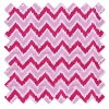 Bacati - MixNMatch Pink Zigzag Crib or Toddler ruffles/skirt - 2 of 3