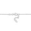 EVERLY JEWELRY | Silver Heart Charm Station Necklace and Bracelet Set -17.5 in + 8 in-Multiple Metal Color Option - 2 of 4