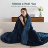 15 Lbs Heavy Blanket, Queen Size, Soft Machine Washable, Navy Blue for Stress Relief and Sleep - 4 of 4