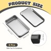 Unique Bargains Metal Anti-Oxidation Slide Top Rectangular Tin Containers 8 Pcs - 2 of 4
