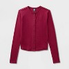 Women's Long Sleeve Roundneck Button-Down Shirt - Wild Fable™ - 4 of 4