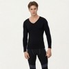 Anna-Kaci Active Men's Long Sleeve V-Neck Compression Shirt with Stretch Performance Fabric and Athletic Fit - 2 of 4