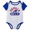 NFL Buffalo Bills Boys' White 3pk Bodysuit - 3 of 4