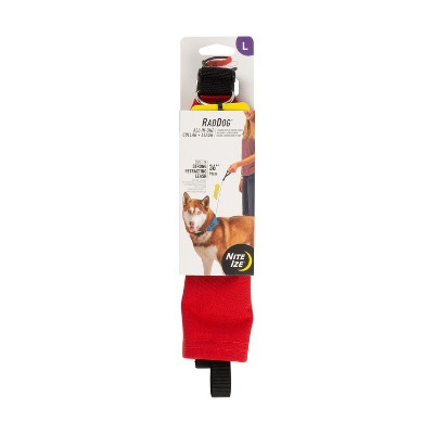Nite Ize Raddog All-in-One Collar and Leash Combo - Dog Collar with Built-in Retractable Leash