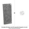 Big Dot of Happiness Disco Ball - Paper Straw Decor - Groovy Hippie Party Striped Decorative Straws - Set of 24 - 3 of 4