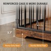 48 Inch Dog Crate Furniture, Indoor Dog Kennel with Hidden Bowl, 3 Drawers and 3 Open Drawers, Decorative Pet Crate for Large Dogs - 4 of 4