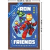 Trends International Marvel Jr Iron Man And His Awesome Friends (2025) - Group Framed Wall Poster Prints - 3 of 4