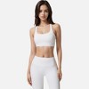 Anna-Kaci Active Women's Seamless Ribbed Sports Bra with Scoop Neck and Wide Straps - 4 of 4