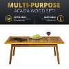 Kinger Home Cheryl 4-Piece Acacia Wood Patio Furniture Set Stylish Outdoor Patio Furniture with Waterproof Cushions - 4 of 4