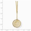 Black Bow Jewelry 14k Two Tone Gold Italian 20mm Wire Wrapped Necklace, 18 Inch - 2 of 4