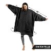 Tirrinia Women Men Fleece Blanket Hoodie Sweatshirt, Oversized Wearable Blanket Pullover with Hooded, Gift for Woman - 2 of 4