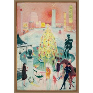 Amanti Art Christmas by Florine Stettheimer Canvas Wall Art Print Framed 23-in. W x 33-in. H. - 1 of 4