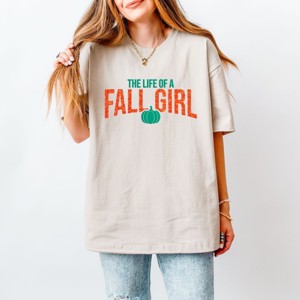 The Life Of A Fall Girl Puff/Glitter - Womens Heavyweight Tee - 1 of 3