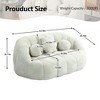 MOONMISS Chenille Bean Bag Chair Lazy Chair Durable Comfort Lounger High Back Bean Bag Chair Couch - 2 of 4