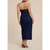 ELOQUII Women's Plus Size Denim Corset Dress - 3 of 3