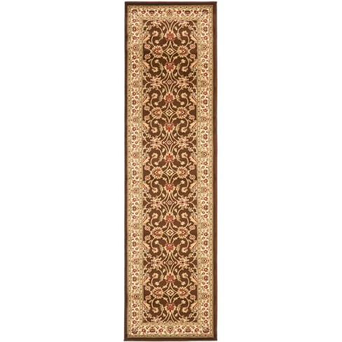 2 3 X12 Loomed Floral Runner Rug Brown Safavieh Target