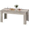 coucheta 63" Dining Table for 4-6 People, Wood Farmhouse Rectangular Dinner Table, for Dining Room, Kitchen, Living Room, Apartment, Small Space - 3 of 4