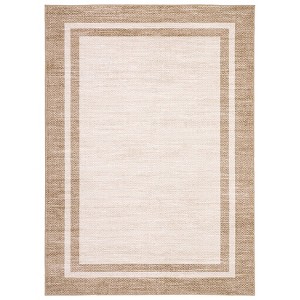 Washable Modern Living Room Rugs, Bordered Non Slip Geometric Area Rug for Bedroom, Soft Low Pile Throw Dining Room Carpet Home Decor Rugs - 1 of 4