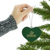 Saint Leo University Primary Logo Heart Love Wood Christmas Tree Holiday Ornament - 3 of 3