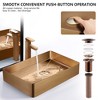 Fortune Candy 23.62'' Length Stainless Steel Rectangle Vessel Bathroom Basin - 4 of 4