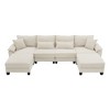 NicBex Sectional Sofa with Armrest Bags 6 Seat U Shaped Modular Sofa for Living Room & Apartment - 2 of 4