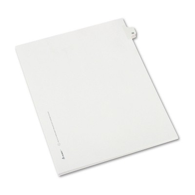 Avery Allstate-Style Legal Exhibit Side Tab Divider Title: 23 Letter White 25/Pack 82221